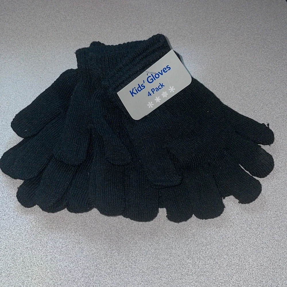 NWT Gloves Kids Winter Gear Snow Hand Warmers Poppy 4 Pack winter mittens black*